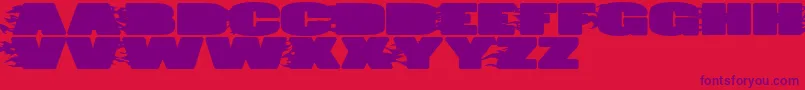 JumboBurn Font – Purple Fonts on Red Background