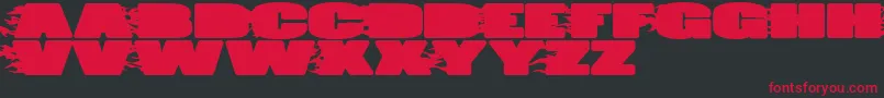 JumboBurn Font – Red Fonts on Black Background