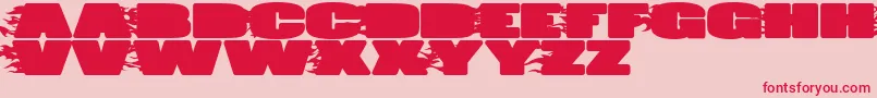 JumboBurn Font – Red Fonts on Pink Background