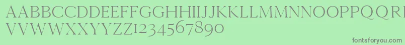 Cammrondemo Font – Gray Fonts on Green Background