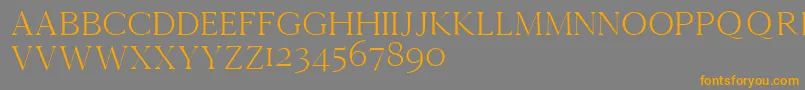 Cammrondemo Font – Orange Fonts on Gray Background