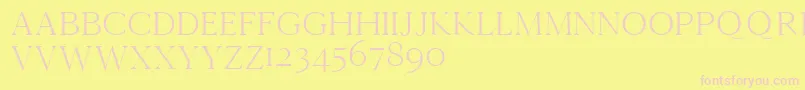 More about Cammrondemo Font Cammrondemo Font – Pink Fonts on Yellow Background