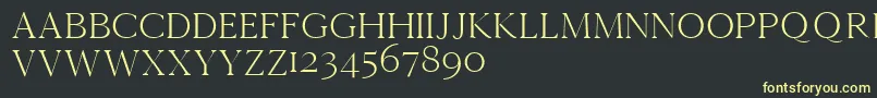 Cammrondemo Font – Yellow Fonts on Black Background