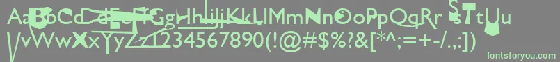 fuente GregSans – Fuentes Verdes Sobre Fondo Gris