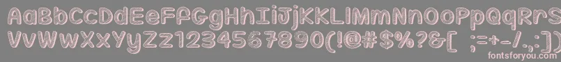 MfSippinOnSunshine Font – Pink Fonts on Gray Background