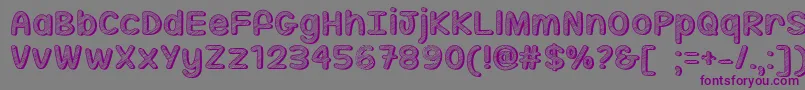 Police MfSippinOnSunshine – polices violettes sur fond gris