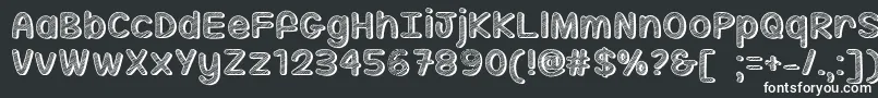 MfSippinOnSunshine Font – White Fonts on Black Background