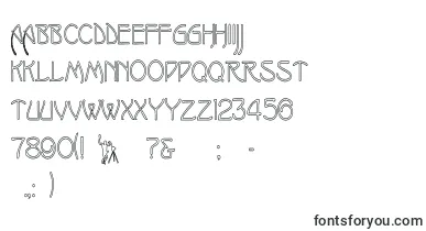 OakmoreHollow font – Fonts Starting With O