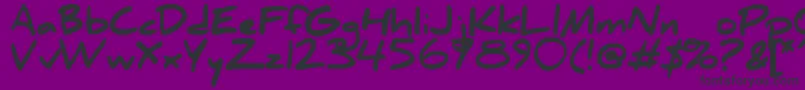 Danielbk Font – Black Fonts on Purple Background