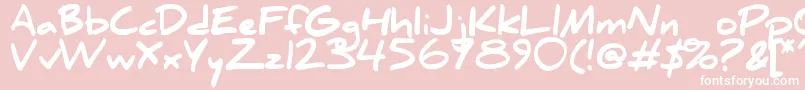 Danielbk Font – White Fonts on Pink Background