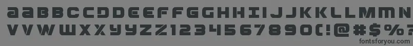 Шрифт Ozdatitle – чёрные шрифты на сером фоне