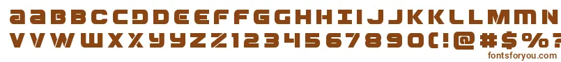 Шрифт Ozdatitle – коричневые шрифты на белом фоне