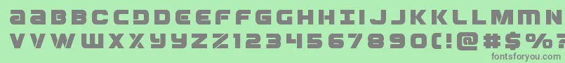 Ozdatitle Font – Gray Fonts on Green Background