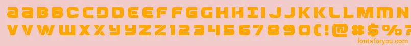 Police Ozdatitle – polices orange sur fond rose