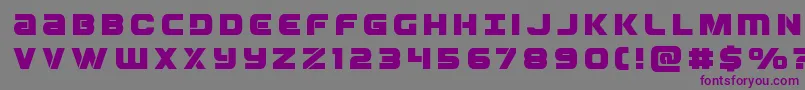 フォントOzdatitle – 紫色のフォント、灰色の背景