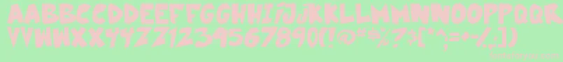 30pakgirlBoldTbs Font – Pink Fonts on Green Background