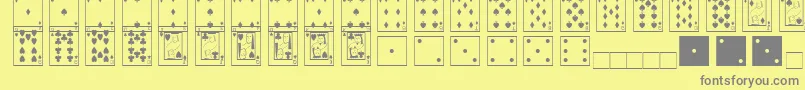 Weitere Informationen zur Fts6-Schriftart Fts6-Schriftart – Graue Schriften auf gelbem Hintergrund