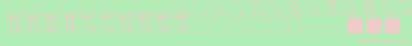 Fts6 Font – Pink Fonts on Green Background