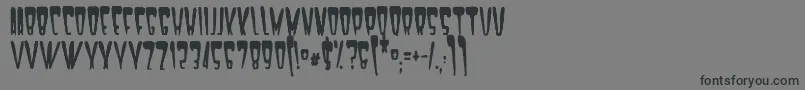 フォントSatan1981 – 黒い文字の灰色の背景