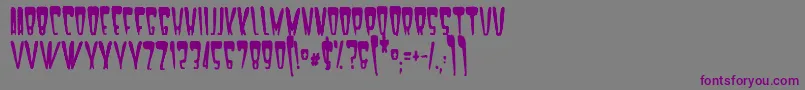 Шрифт Satan1981 – фиолетовые шрифты на сером фоне