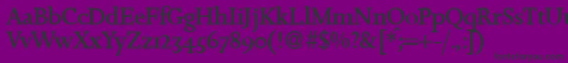 JosephdbNormal Font – Black Fonts on Purple Background