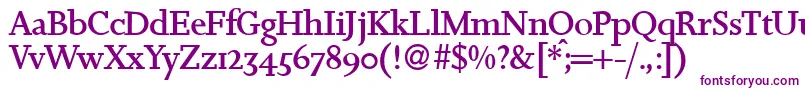 JosephdbNormal Font – Purple Fonts on White Background