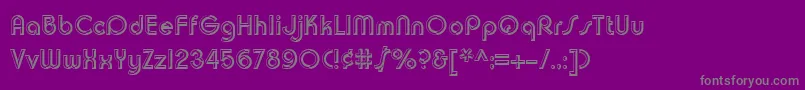 Chuckwarrenchiselsh Font – Gray Fonts on Purple Background