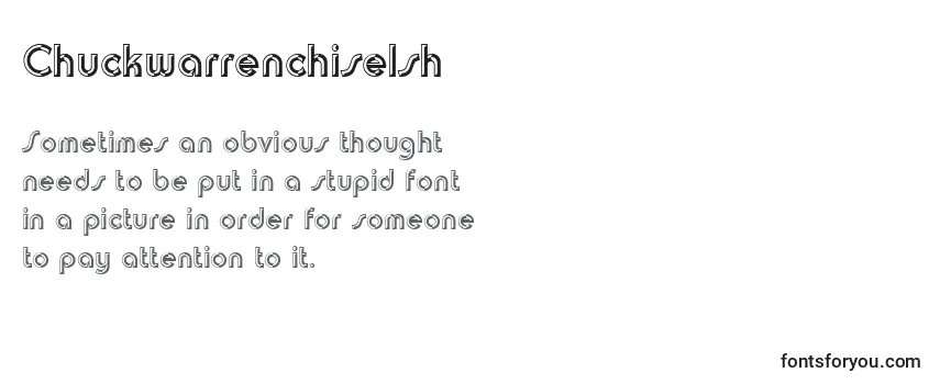 Chuckwarrenchiselsh Font