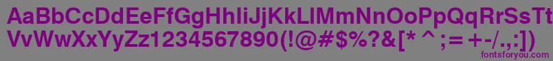 GenevaBold Font – Purple Fonts on Gray Background