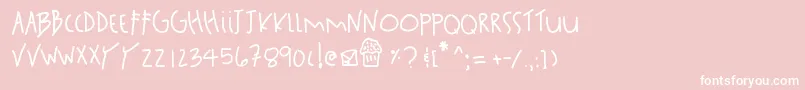 Sanfrancisco Font – White Fonts on Pink Background