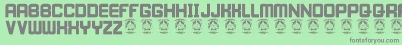 IWillWait Font – Gray Fonts on Green Background