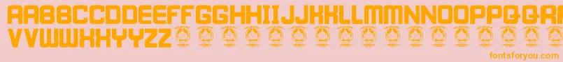 IWillWait Font – Orange Fonts on Pink Background