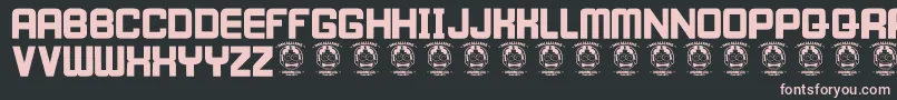 IWillWait Font – Pink Fonts on Black Background