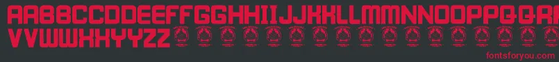 Шрифт IWillWait – красные шрифты на чёрном фоне
