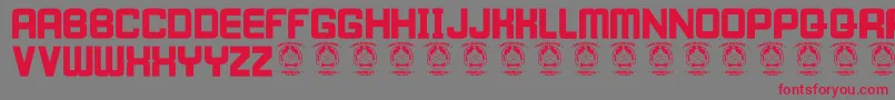 IWillWait Font – Red Fonts on Gray Background