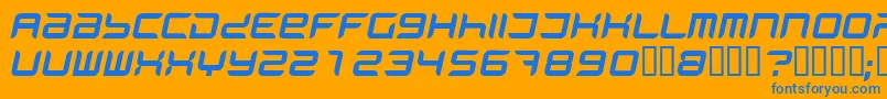 Phani-fontti – siniset fontit oranssilla taustalla