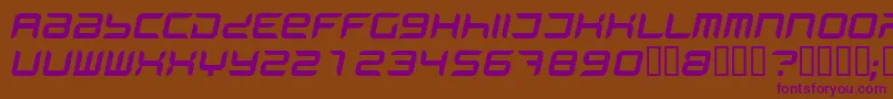 Weitere Informationen zur Phani-Schriftart Phani-Schriftart – Violette Schriften auf braunem Hintergrund