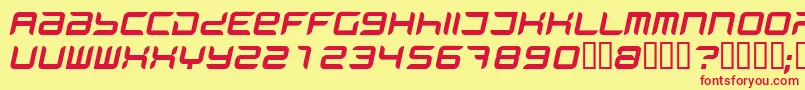 Phani Font – Red Fonts on Yellow Background