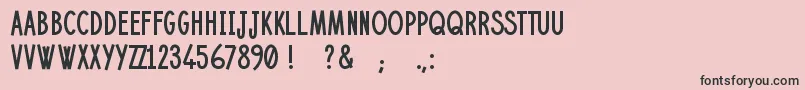 Janvier Font – Black Fonts on Pink Background