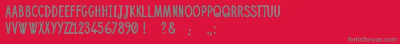 Janvier Font – Gray Fonts on Red Background