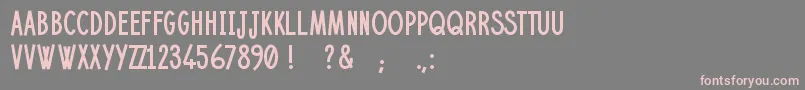 Janvier Font – Pink Fonts on Gray Background