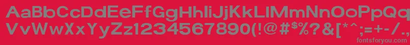 17bFun Font – Gray Fonts on Red Background