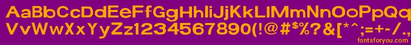 17bFun Font – Orange Fonts on Purple Background