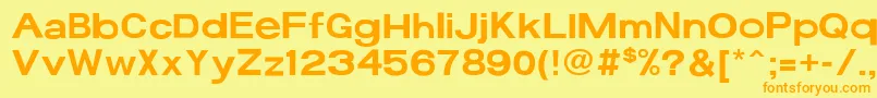 More about 17bFun Font 17bFun Font – Orange Fonts on Yellow Background