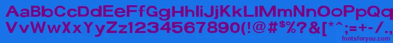 17bFunフォントについての詳細 フォント17bFun – 紫色のフォント、青い背景