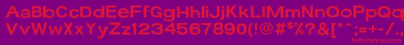 17bFun Font – Red Fonts on Purple Background