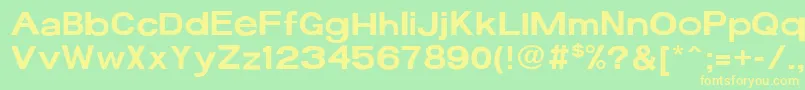 More about 17bFun Font 17bFun Font – Yellow Fonts on Green Background