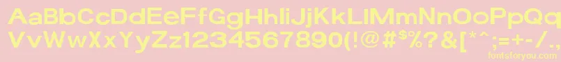 Saiba mais sobre a fonte 17bFun Fonte 17bFun – fontes amarelas em um fundo rosa