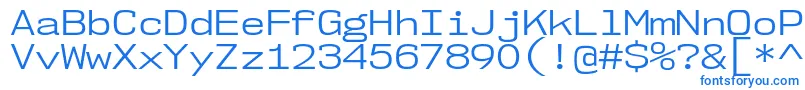 Шрифт Nk57MonospaceSeBk – синие шрифты