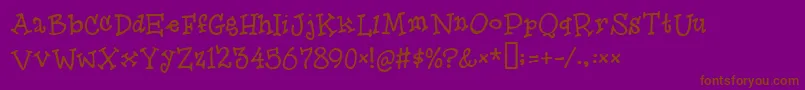 More about Herooffools Font Herooffools Font – Brown Fonts on Purple Background
